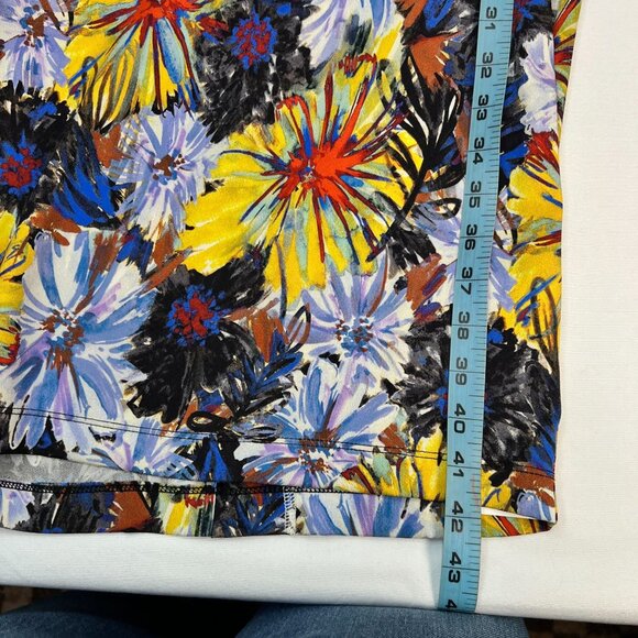 Suno Stretch Silk Floral Cut Out Sheath Dress Multicolor XS Party Cocktail - Picture 6 of 12